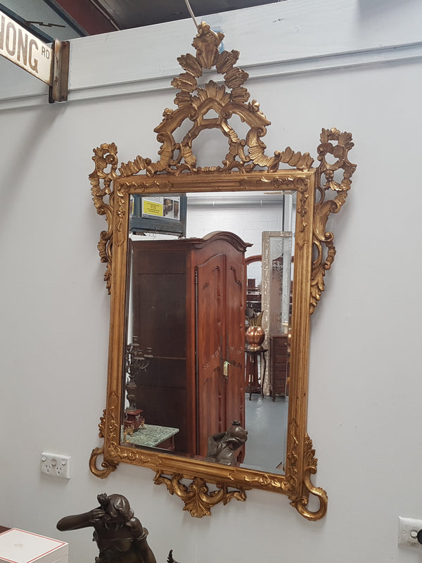 French 19th Century Gilt Wall Mirror