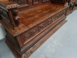 18th Century Carved Italian Renaissance Style Hall Seat | Antique & Vintage | Moonee Ponds Antiques | Australia Wide Delivery
