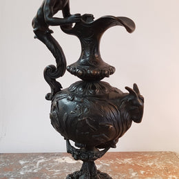 Victorian Bronze Wine God