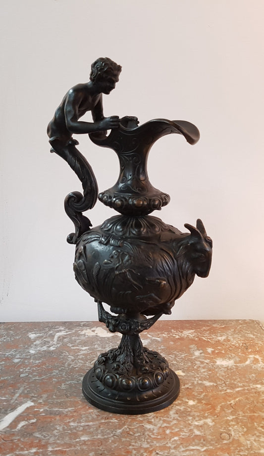 Victorian Bronze Wine God