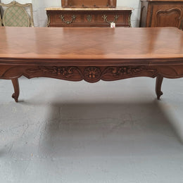 Louis XV Style Parquetry Top Extension Table