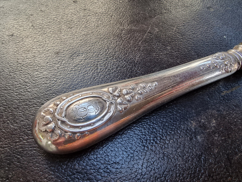 Lovely decorative Antique continental silver sifting spoon, in good original condition.