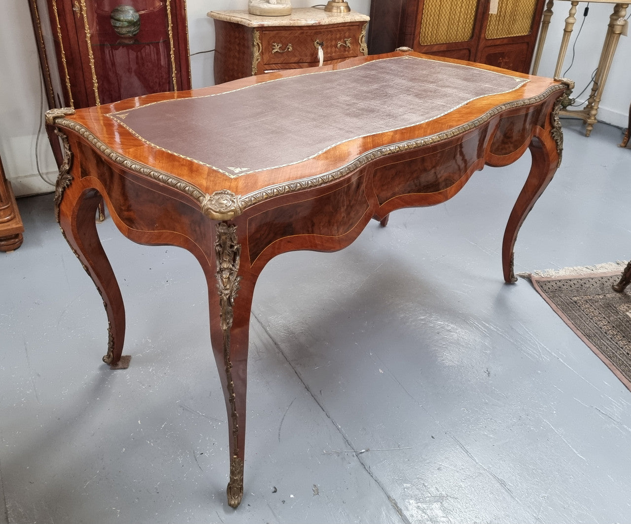 French Louis XV Style Bureau Plat Desk | Antique & Vintage | Moonee Ponds Antiques | Australia Wide Delivery