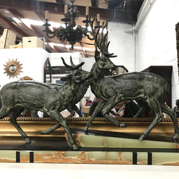 French Art Deco Deer Sculpture-1