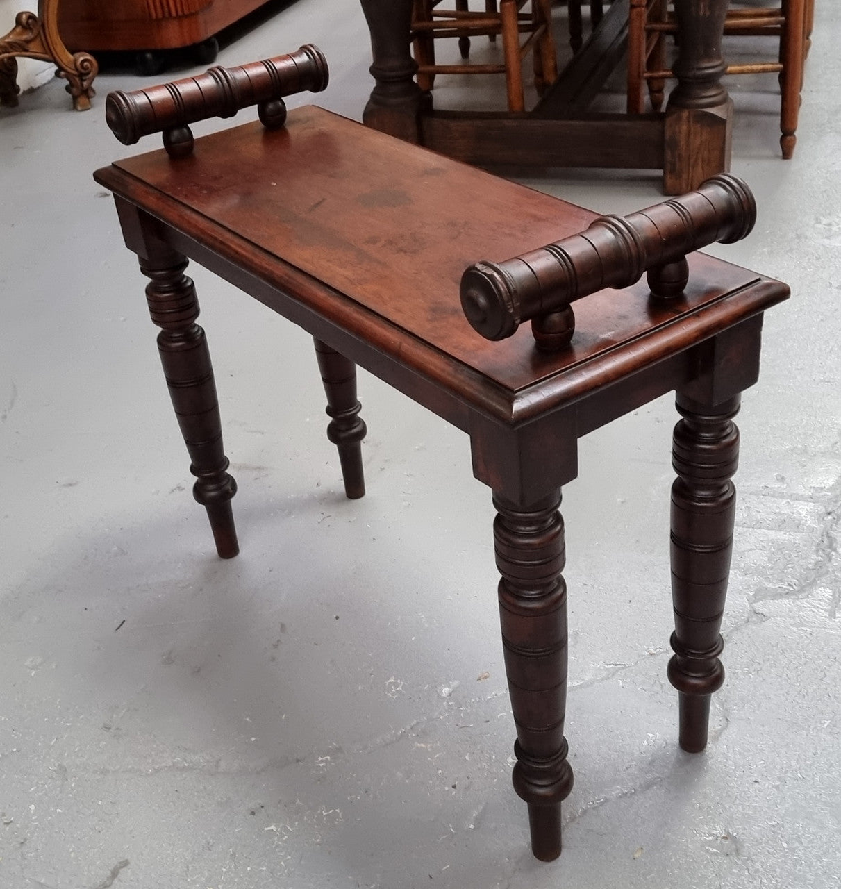 Antique Edwardian Mahogany stool/piano stool in good original detailed condition.