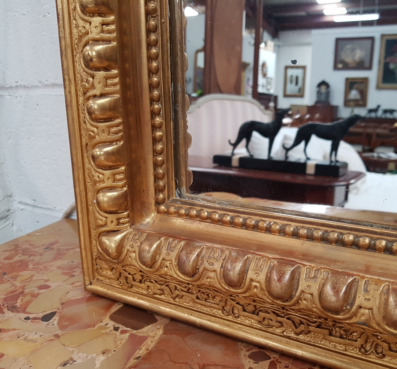 A Beautiful French Gilt Napoleon III Mantle Mirror | Antique & Vintage | Moonee Ponds Antiques | Australia Wide Delivery