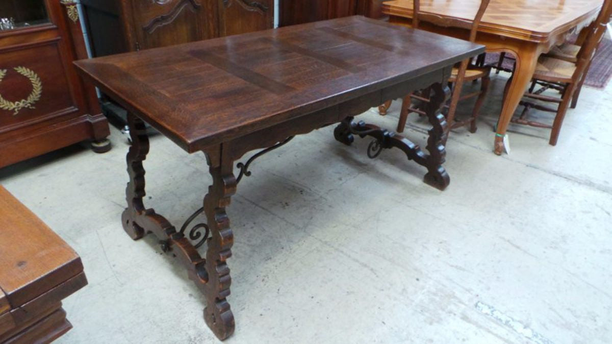 French Oak Spanish Style Desk