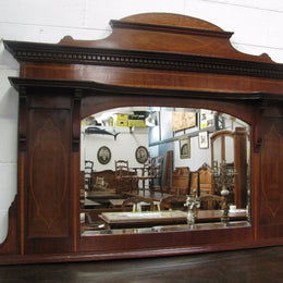 Edwardian Over Mantle Mirror