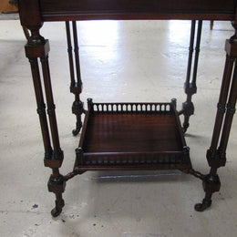 Mahogany Glass Top Display Cabinet