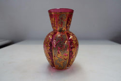 Bohemian Moser Style Cranberry Art Glass-2 | Antique & Vintage | Moonee Ponds Antiques | Australia Wide Delivery