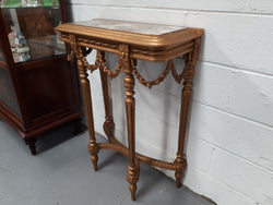 Antique French 19th Century Louis XVI Style Inset Marble Top & Giltwood Console Table | Antique & Vintage | Moonee Ponds Antiques | Australia Wide Delivery