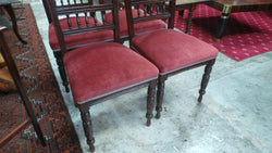Lovely Set Of Four Upholstered Dining Chairs | Antique & Vintage | Moonee Ponds Antiques | Australia Wide Delivery