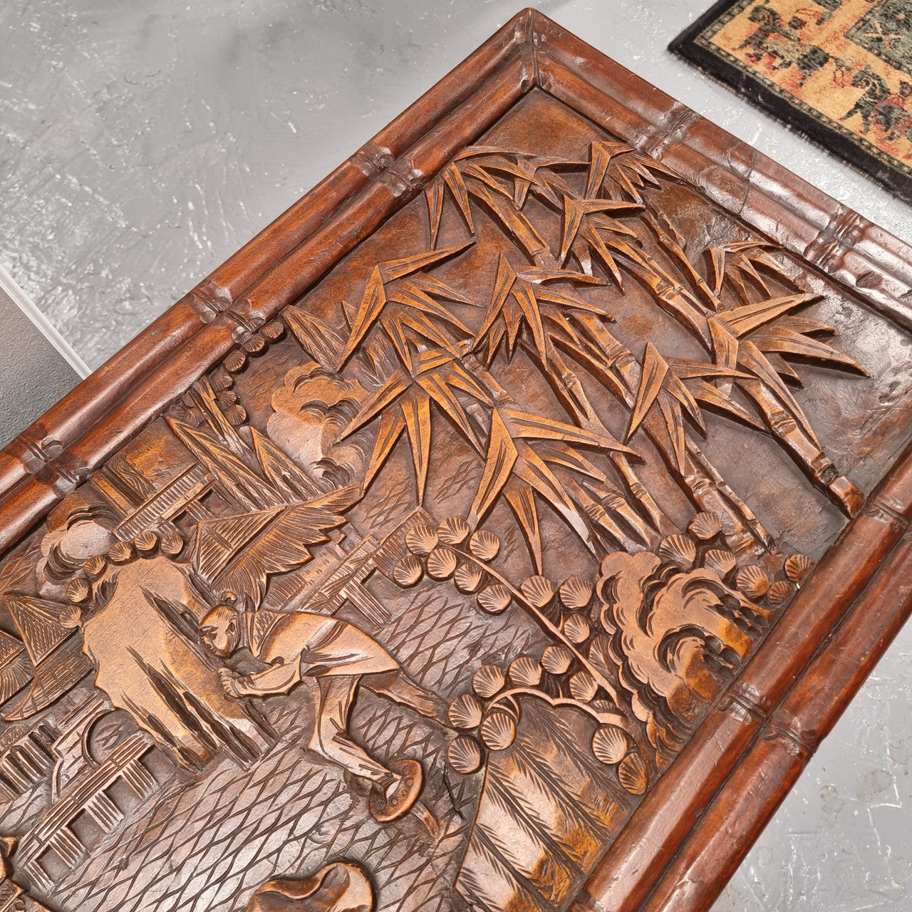 Impressive Carved Camphor Wood Chest