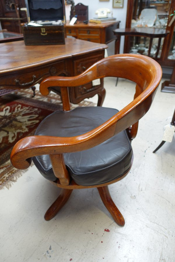 Australian Cedar Office Chair | Antique & Vintage | Moonee Ponds Antiques | Australia Wide Delivery