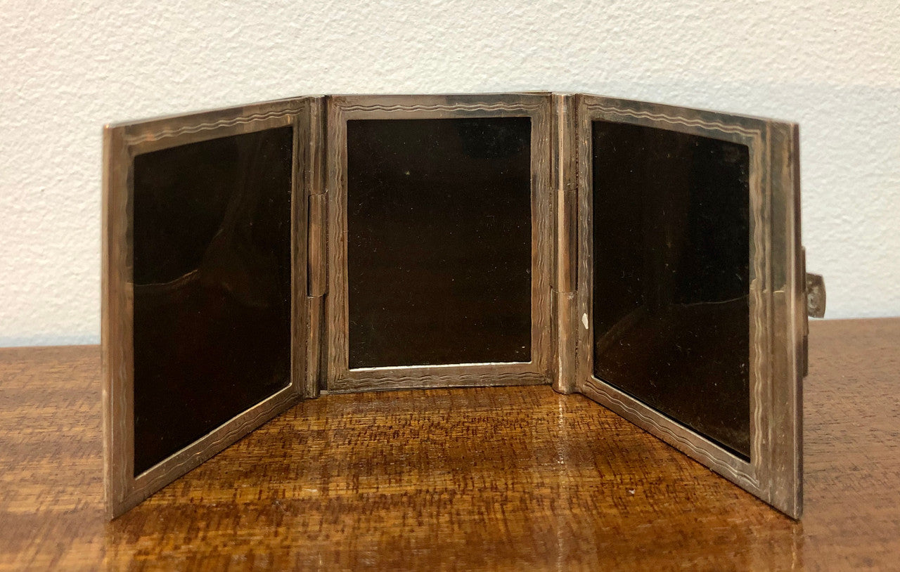 Antique Sterling Silver Folding Picture Frames