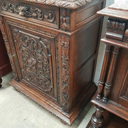 French 20th Century Carved Cabinet