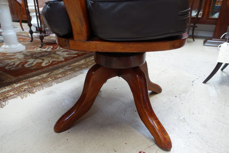 Australian Cedar Office Chair | Antique & Vintage | Moonee Ponds Antiques | Australia Wide Delivery