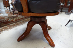 Australian Cedar Office Chair | Antique & Vintage | Moonee Ponds Antiques | Australia Wide Delivery