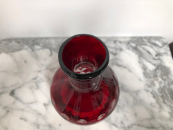 Vintage Flash Ruby Glass Water Carafe and Glass | Antique & Vintage | Moonee Ponds Antiques | Australia Wide Delivery