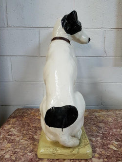 Large Antique Painted Terracotta Dog Statue | Antique & Vintage | Moonee Ponds Antiques | Australia Wide Delivery