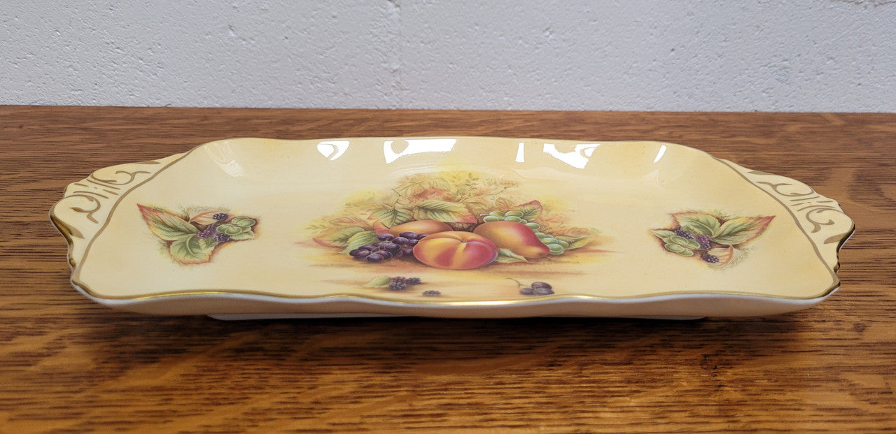 Aynsley Orchard Gold Serving Tray | Antique & Vintage | Moonee Ponds Antiques | Australia Wide