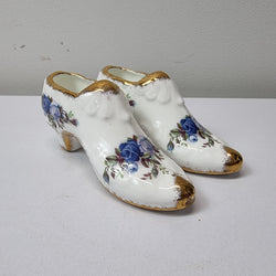 Pair of Royal Albert China 'Moonlight Rose' Shoes | Antique & Vintage | Moonee Ponds Antiques | Australia Wide Delivery