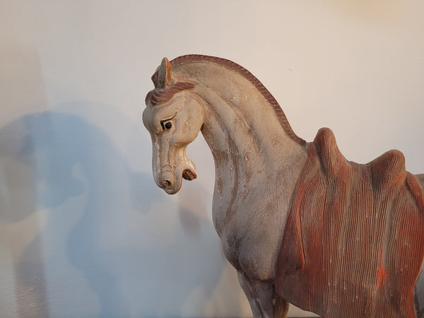 Detailed terracotta copy of Tang Dynasty horse. In good original condition.