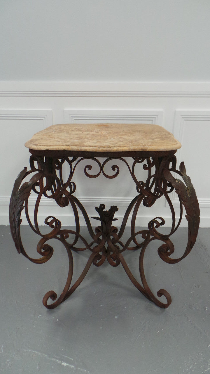 Vintage French Style Wrought Iron Bakers Table | Antique & Vintage | Moonee Ponds Antiques | Australia Wide Delivery