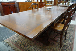 Large French Oak Square Parquetry Top Extension Table | Antique & Vintage | Moonee Ponds Antiques | Australia Wide Delivery