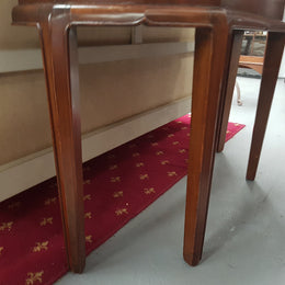 Walnut Art Deco Side Table