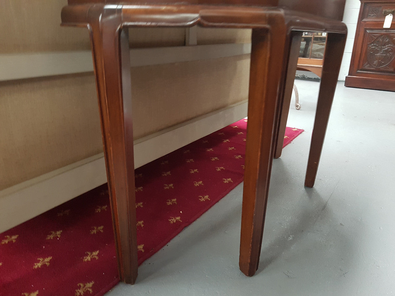 Walnut Art Deco Side Table