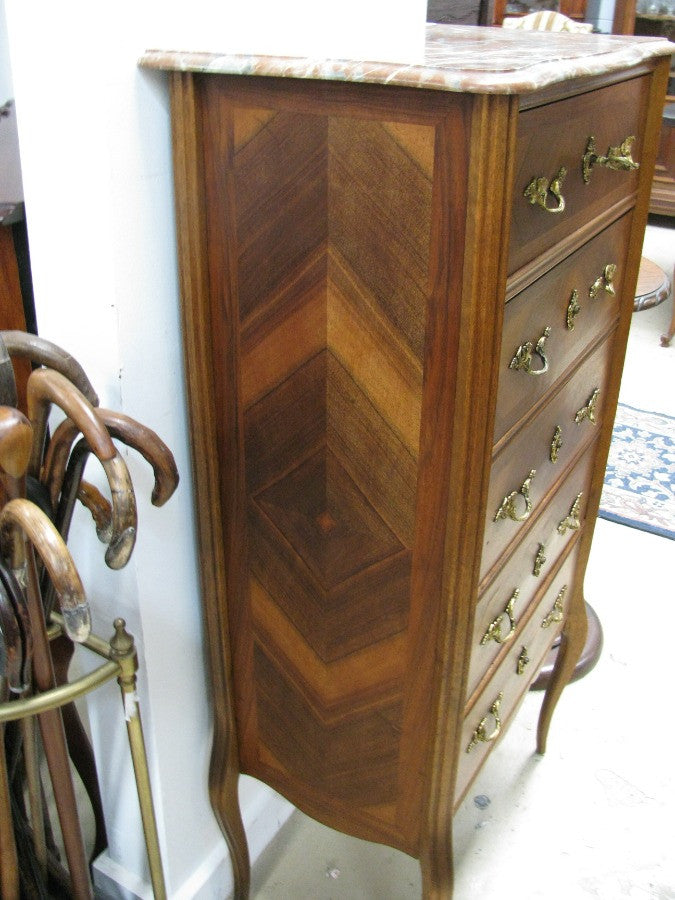 French Walnut Chest Of Drawers