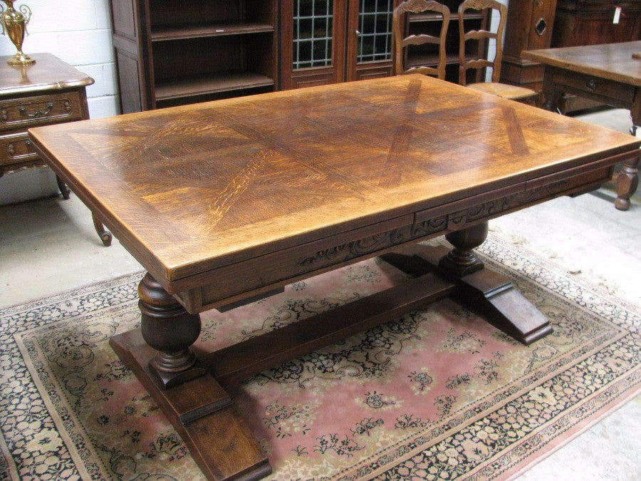 French Oak Extension Table-1