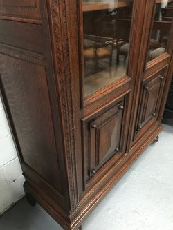 Superb Pair of Henry II style French Two Door Oak Bookcases | Antique & Vintage | Moonee Ponds Antiques | Australia Wide Delivery