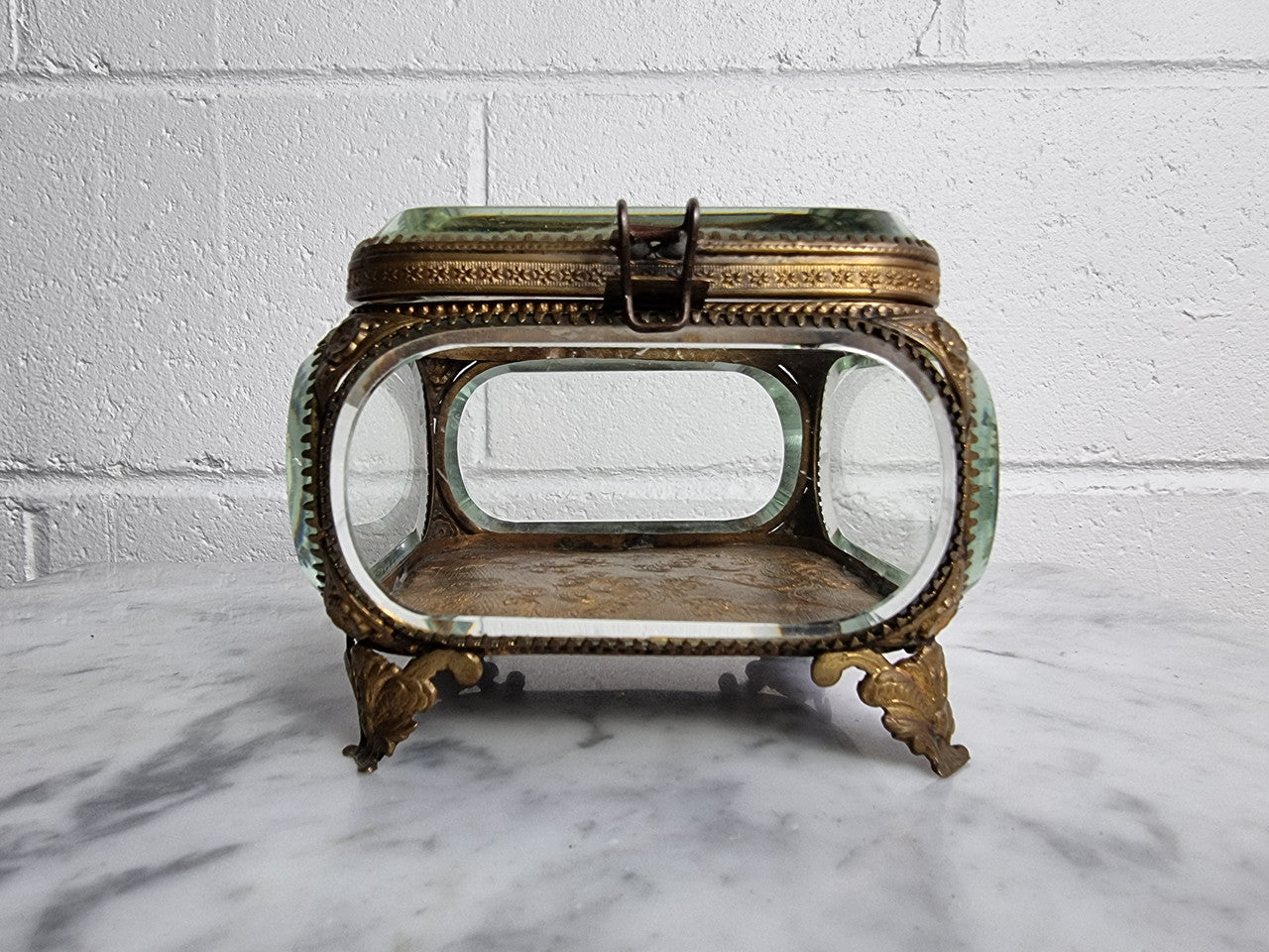 Antique French Beveled Glass Vitrine Casket "Large Size" | Antique & Vintage | Moonee Ponds Antiques | Australia Wide Delivery