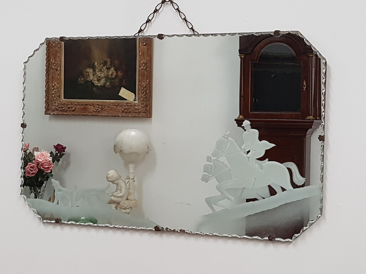 Art Deco Etched Mirror