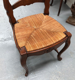 Antique Set Of Six French Oak Rush Seat Dining Chairs | Antique & Vintage | Moonee Ponds Antiques | Australia Wide Delivery