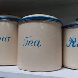 Set Of 6 Vintage Canisters