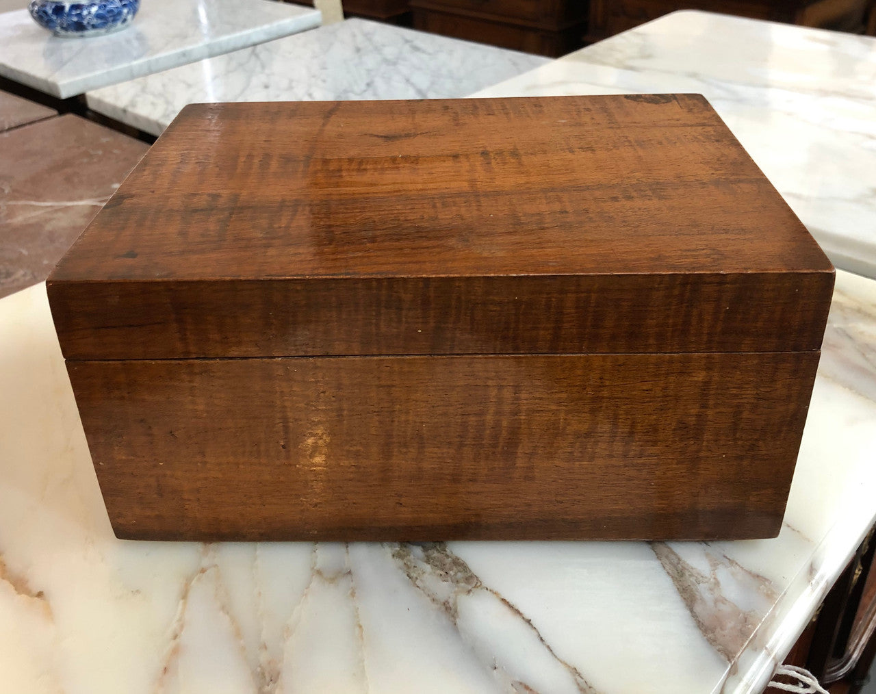 Antique Fiddleback Blackwood Box | Antique & Vintage | Moonee Ponds Antiques | Australia Wide Delivery