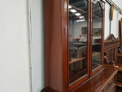 Walnut Edwardian Bookcase With Pull Out Secretaire | Antique & Vintage | Moonee Ponds Antiques | Australia Wide Delivery