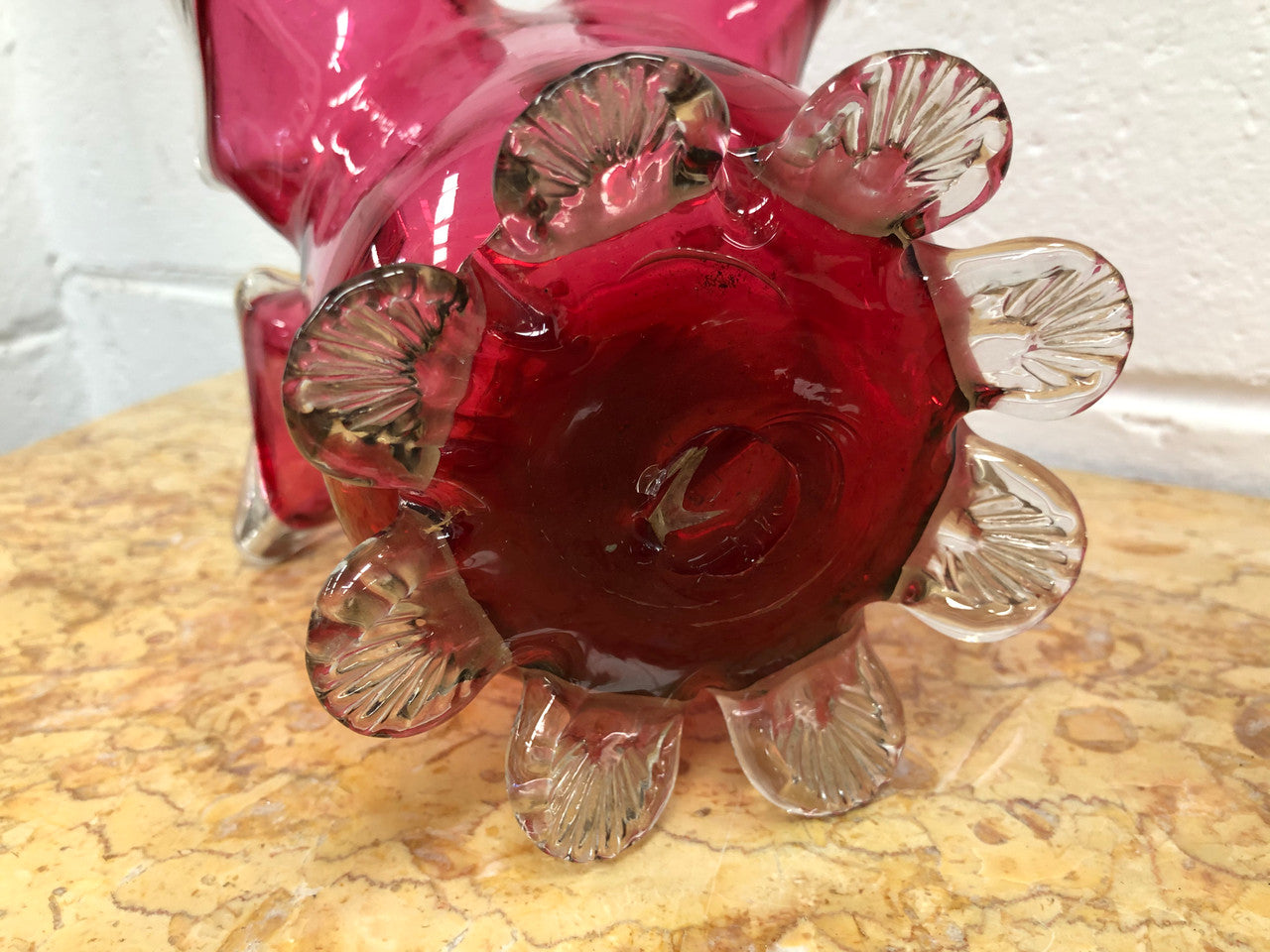 Victorian Ruby Glass Vase