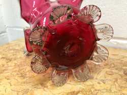 Victorian Ruby Glass Vase | Antique & Vintage | Moonee Ponds Antiques | Australia Wide Delivery