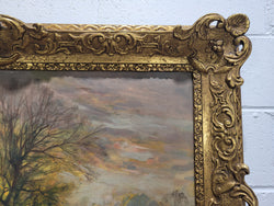 Stunning Signed French Oil On Canvas Impressionist Painting | Antique & Vintage | Moonee Ponds Antiques | Australia Wide Delivery