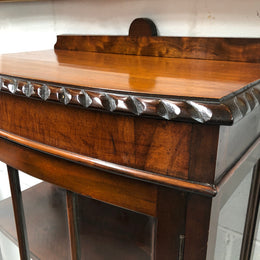 Walnut Chippendale Style Display Cabinet