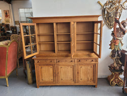 Edwardian Oak Dwarf Bookcase With Six Cupboards & Three Drawers | Antique & Vintage | Moonee Ponds Antiques | Australia Wide Delivery