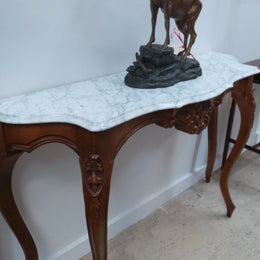 French Walnut Console Table-1