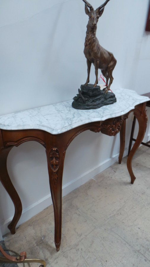 French Walnut Console Table-1