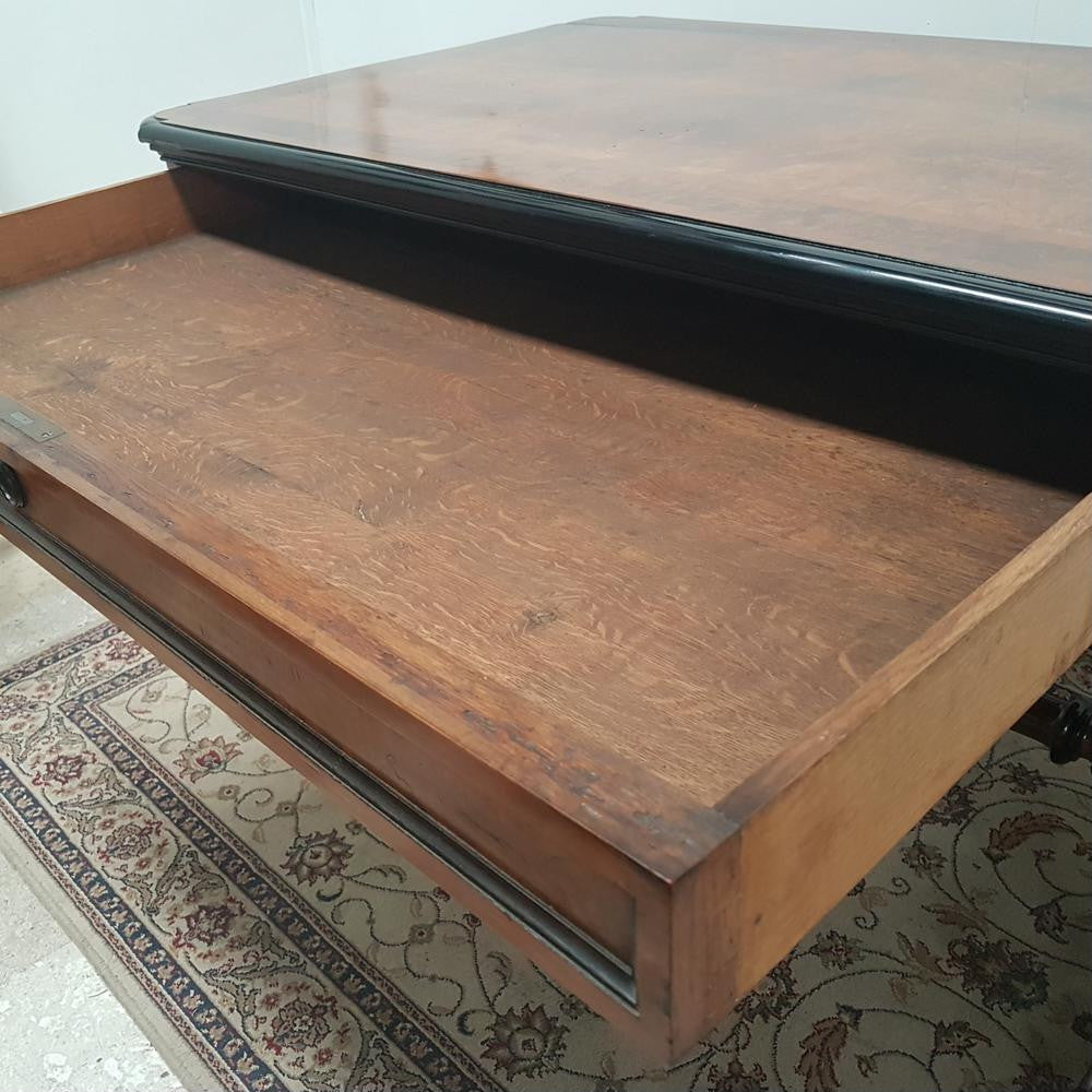 19th Century French Burr Walnut Salon Table | Antique & Vintage | Moonee Ponds Antiques | Australia Wide Delivery