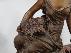 French Three Piece Clock Set Of Women And Cupid | Antique & Vintage | Moonee Ponds Antiques | Australia Wide Delivery