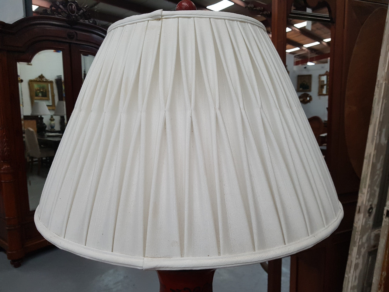 Chinese Lacquered Table Lamp